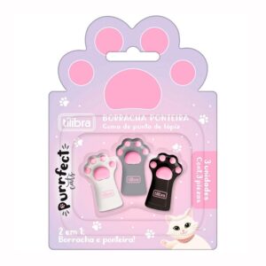 Borracha Ponteira Purrfect Cats Tilibra 353647