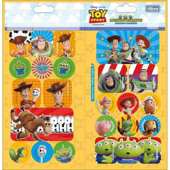 Adesivo Tilibra Toy Story Duplo 356654