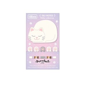 Bloco Adesivo Purrfect Cats 6 Blocos Tili Notes Tilibra 354741