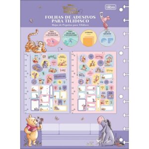 Adesivo Folhas Tilidisco Pooh 02 Folhas Tilibra 356719