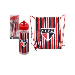 Garrafa Mileno Squeeze São Paulo 450ml + Mochila EAS0262