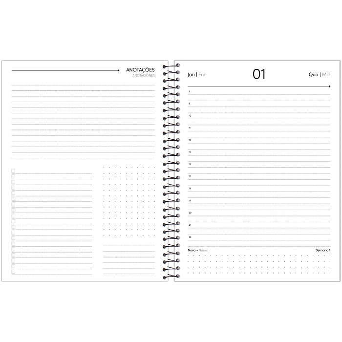 Agenda Executiva Compact Preto Foroni 2025 5376865 - Imagem 3