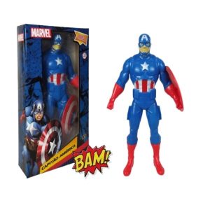 Brinquedo Boneco Capitão America 22cm Marvel All Seasons 885222