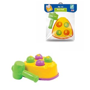 Brinquedo Bate Com Martelo Interativo Solapa Rata Tuff 212