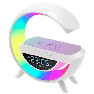 Luminária G Speaker Bluetooth Com Carregador RGB BT3401