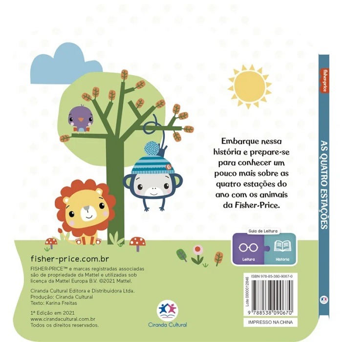 Livro Infantil Lendo Por Aí Fisher Price As Quatro Estação Ciranda Cultural - Imagem 2