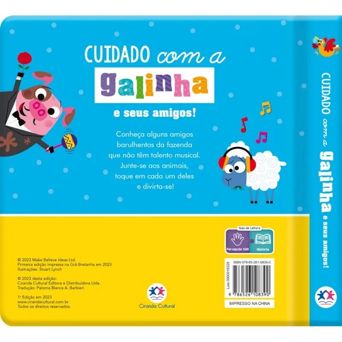 Livro Infantil Cuidado Com A Galinha E Seus Amigos Ciranda Cultural - Imagem 3