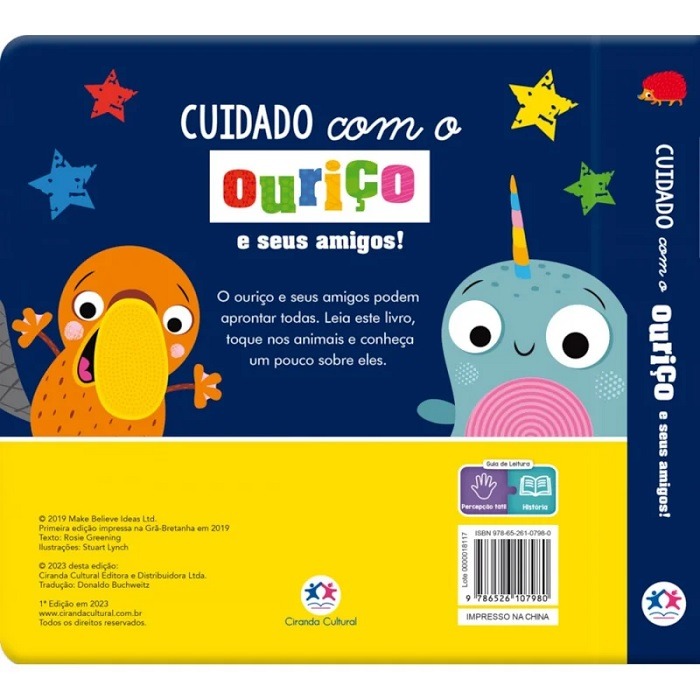 Livro Infantil Cuidado Com O Ouriço E Seus Amigos Ciranda Cultural - Imagem 3