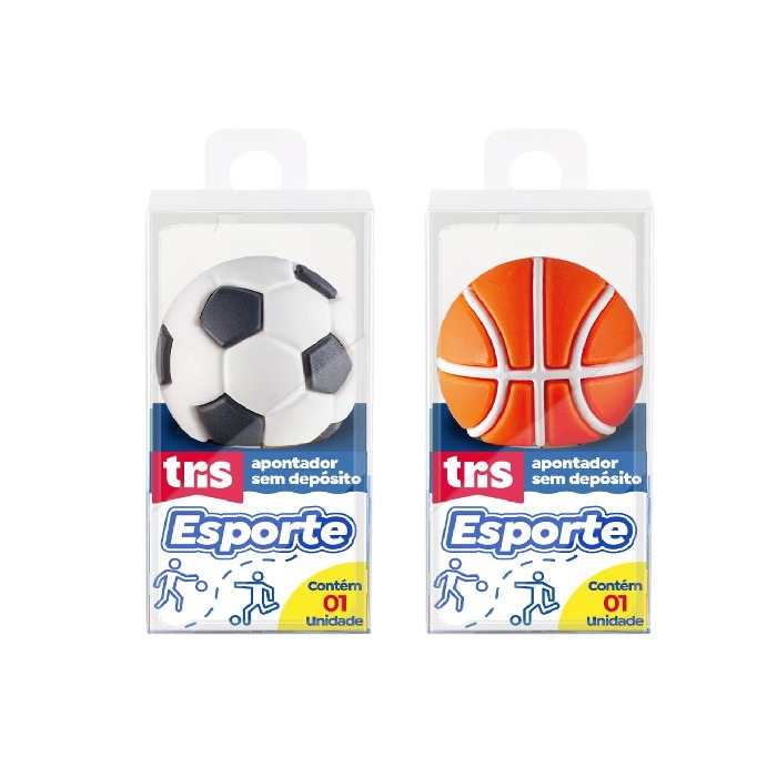 Apontador Sem Depósito Tris Esporte Sortidos - Imagem 3