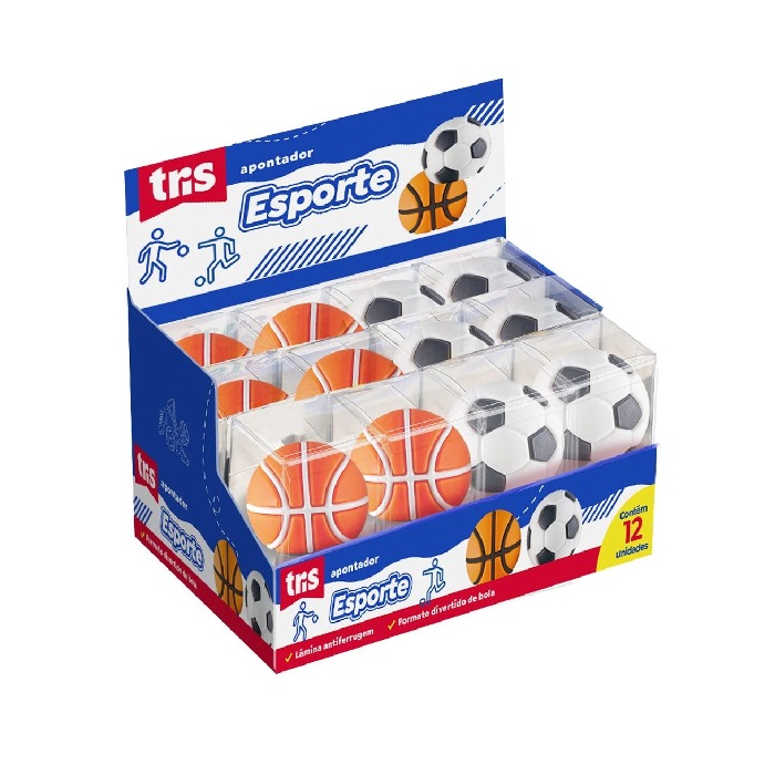 Apontador Sem Depósito Tris Esporte Sortidos - Imagem 4