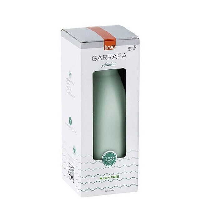 Garrafa Alumínio Boho Verde Sarge 350ml BRW GA0502 - Imagem 2