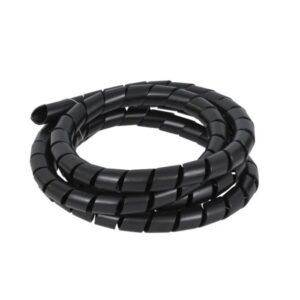 Organizador De Cabos E Fios Preto 20mmx1,50mts BRW OFF2002