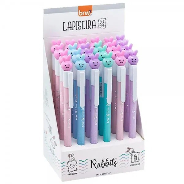 Lapiseira 0.7mm Soul Rabbit Pastel Sortidos BRW LP0107 - Imagem 3