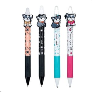 Caneta Gel Apagável 0.7mm Best Friend Pug Retrátil Sortidas CA0219