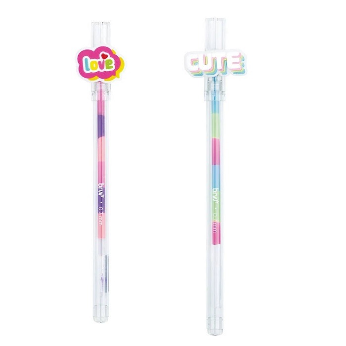 Caneta Brw Gel 0.7 Soul Cute Multicolor 3 Em 1 Ca0223