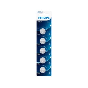 Pilha Bateria Philips Lithium 3V CR2032P5B/59