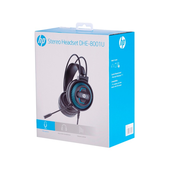 Fone De Ouvido HP Headset Stereo Preto DHE-8001U - Imagem 4