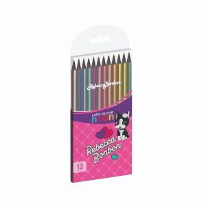 Lapis De Cor Skypaper Rebecca Bonbon 12 Cores Neon RB1204