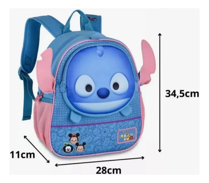 Mochila Costa Stitch Tsum Tsum Clio Style TS24563D - Imagem 3