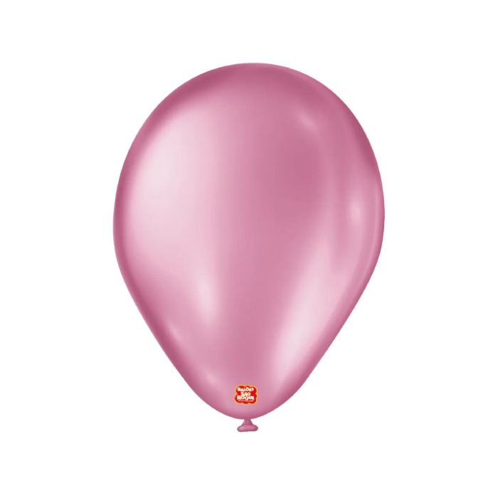 Bexiga São Roque 7 Rosa Cintilante 50 Unidades
