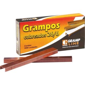 Grampo Gramp Line 26/6 Cobreado 5000 Unidades 50080001