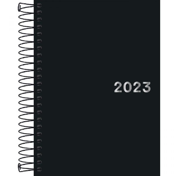 Agenda 2022 Napoli Preto Espiral Tilibra