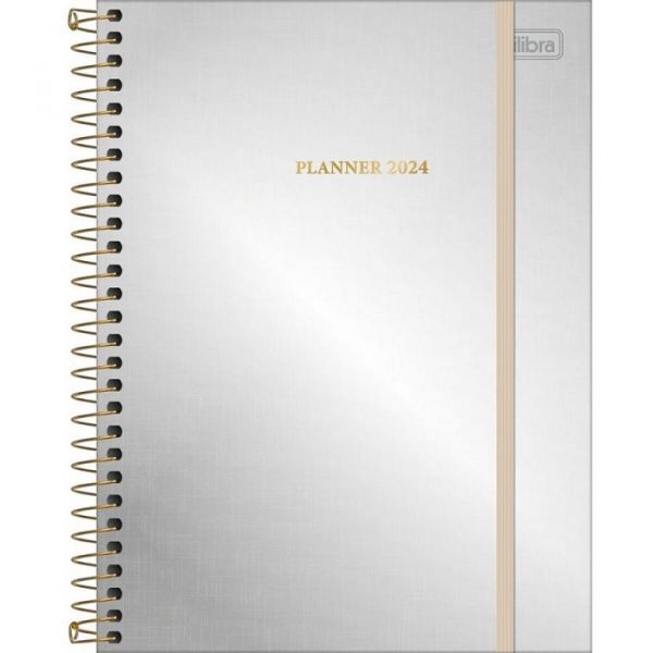 Agenda Planner 2024 West Village Metalizado Tilibra 314307