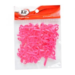 Aplicação Laço Cetim Rosa Fluor Pct50 Kit 430813