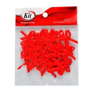 Aplicação Laço Cetim Vermelho Pct50 Kit 360689
