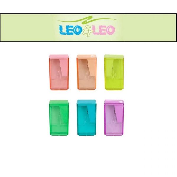 Apontador Com Depósito Trend Pastel Bloco 40 Leo&Leo C/ 24 Unidades 73001