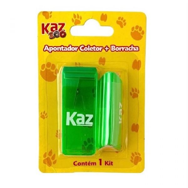 Apontador Depósito + Borracha Kaz Cores Sortidas KZ922672