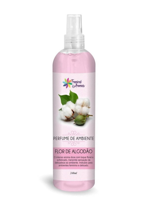 Aromatizador Perfume De Ambiente Flor De Algodão 240ml Tropical Aromas