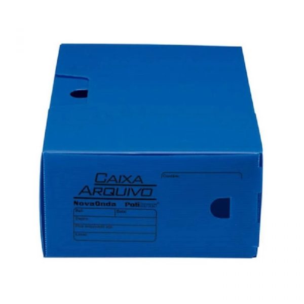Arquivo Morto Fácil Novaonda Azul Polibras C/10 Unidades 040109