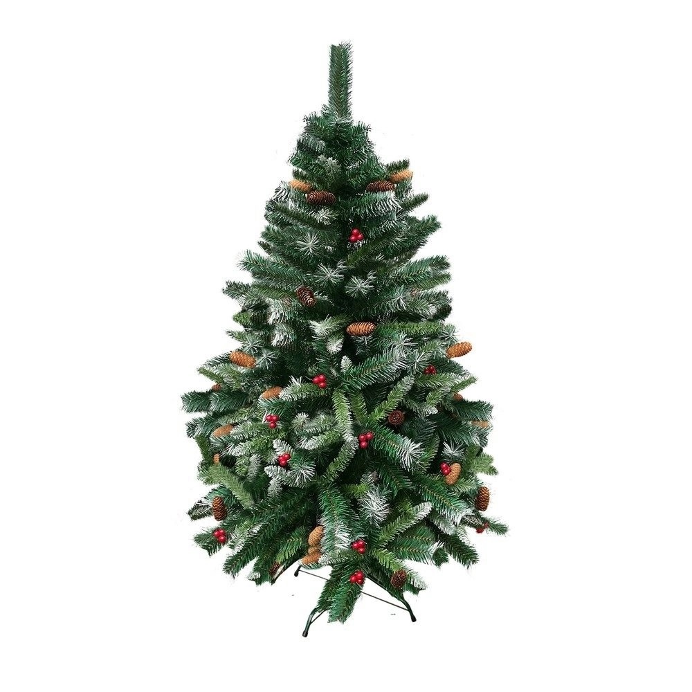 Árvore De Natal Pinheiro Alpina Nevada Decorada 150cm 330 Galhos Magizi  19980 - Papelaria Criativa