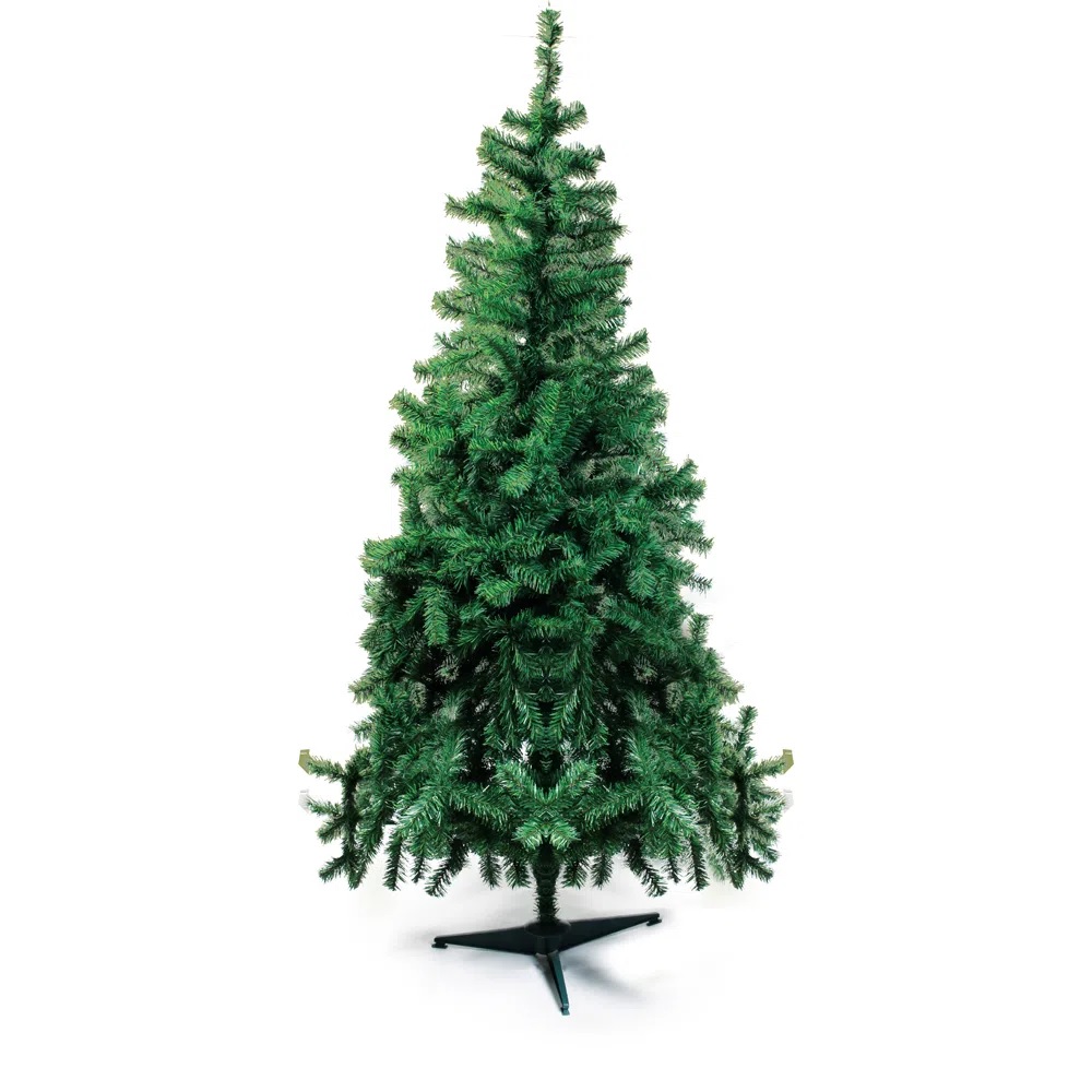 Arvore De Natal Portobelo Verde 120cm 250 Galhos Pe de Plastico - Cromus  1715602 - Papelaria Criativa