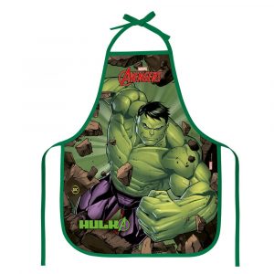Avental Escolar Infantil Marvel Avengers Hulk 3588