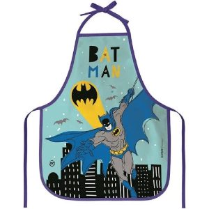 Avental Infantil Escolar Batman Preto Dac 3842