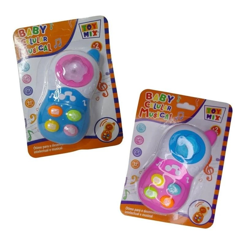 Baby Mini Celular Musical Sortidos Toy Mix 331.25.99
