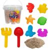 Balde Massa de Areia Fundo Do Mar 1kg c/ 08 Forminhas - Art Brink