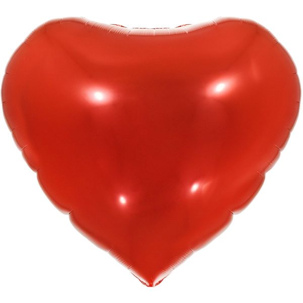 Balão Metalizado 18" 45cm Coração Vermelho Make+ 8536
