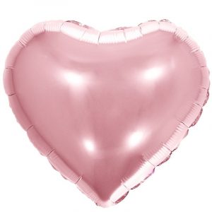 Balão Metalizado Coração Rose 18" 45cm Make+ 8539
