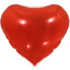 Balão Metalizado Coração Vermelho 36" 90cm Make+ 8543