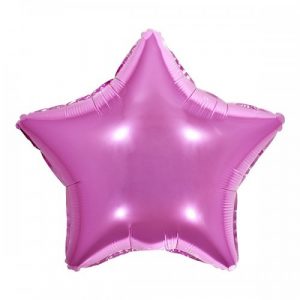 Balão Metalizado Estrela Pink 18" 45cm Make+ 8551