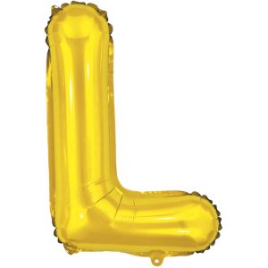 Balão Metalizado Letra L Dourado16" 40cm Make+ 8011