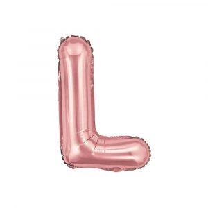 Balão Metalizado Letra L Rose 18" 40cm Make+ 8201