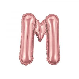 Balão Metalizado Letra M Rose 18" 40cm Make+ 8202