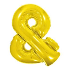 Balão Metalizado Símbolo & Dourado16" 40cm Make+ 8037
