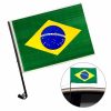Bandeira Do Brasil Plástica 30cm x 45cm Com Haste Copa Do Mundo