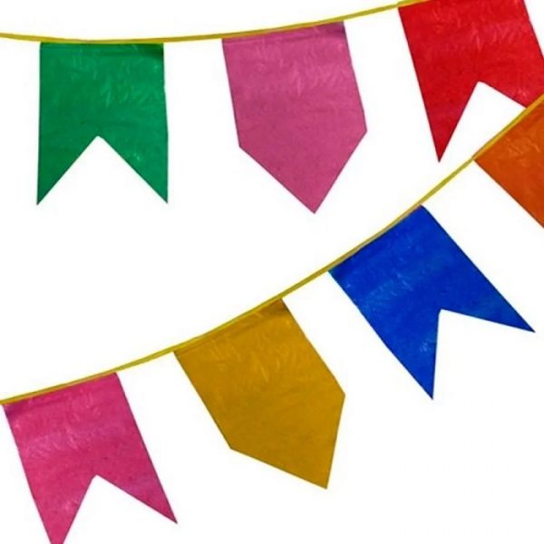 Bandeirinha Decorativa Festa Junina De Plástico Colorida 10mts
