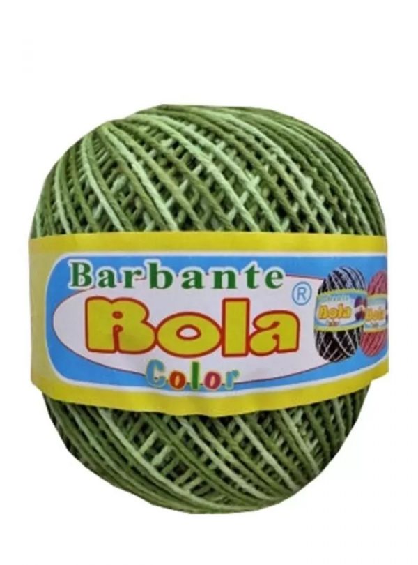 Barbante Piratininga Bola Color Verde Abacate/Verde Oliva Nº 6 350grs 350mts 4/6NE